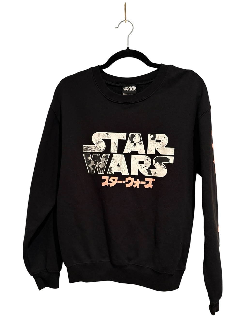 Star Wars Japanese Black Crewneck Sweatshirt